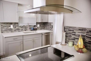 Trimmed-out kitchen