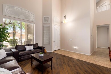 Front entry-high ceilings