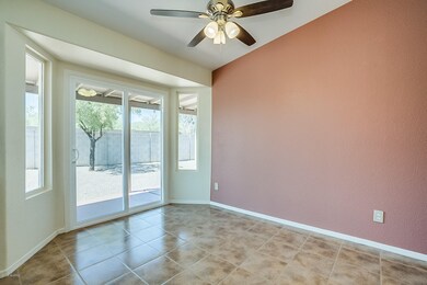 Open, bright dining area