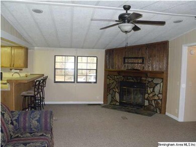 Spacious Great Room with Stone FP
