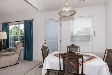 Eat in kitchen area has beckyard views