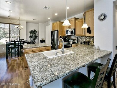 Open concept kitchen and dining