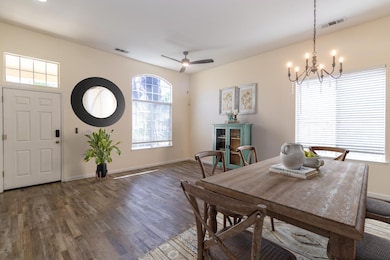 Photo has been virutally staged. Room is front living area