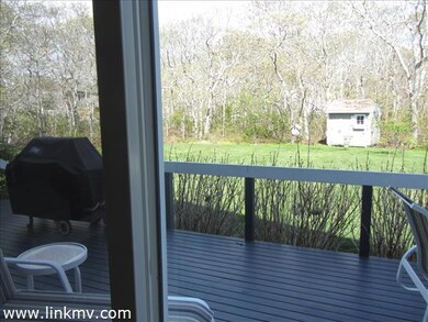 Back yard view from Living Room