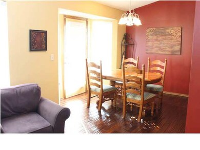 Dining area from living room