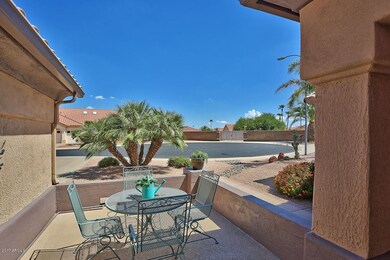 Inviting front courtyard