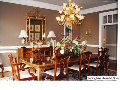 Elegant dining room, truly large enough for a banq