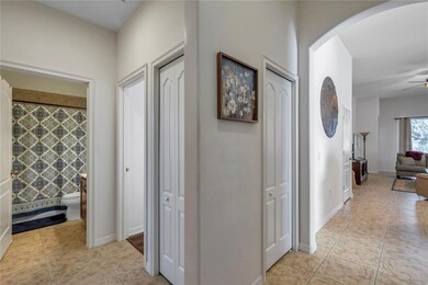 The Foyer filters guests toward to the living spac