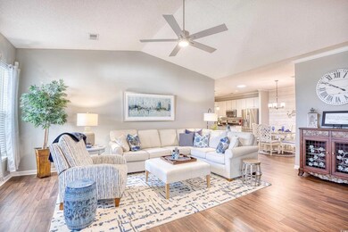 Living room featuring hardwood / wood-style floori