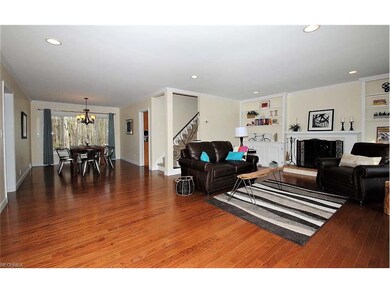 Living room opens to dining room.