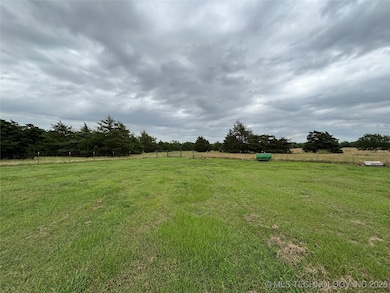 The property extends beyond the yard fence