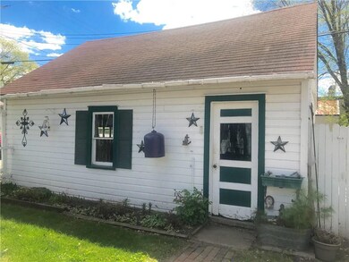 Garage side facing backyard.