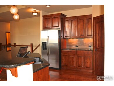 Kitchen island with granite countertops
