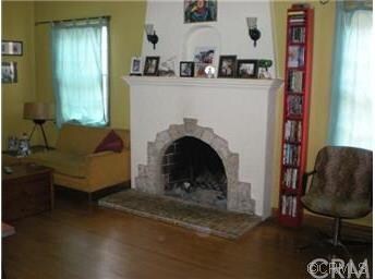 Fireplace & wood floors