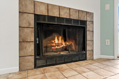 Cozy fireplace