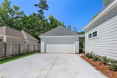 Extra wide driveway to your double car garage.