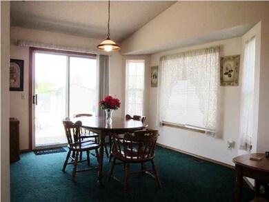 Dining area with easy deck access