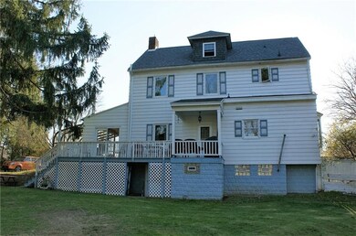 View from the back shows extensive deck for out do