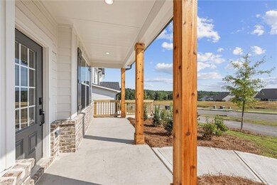 View of covered porch