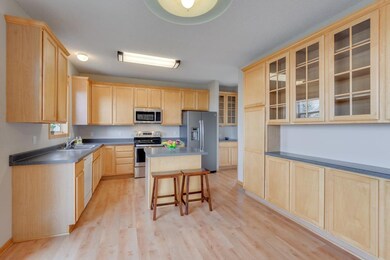 Kitchen equipped with brand new SS appliances