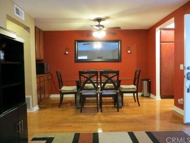 Elegant dining room with built in dry bar opposite
