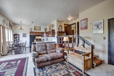 Living area with beautiful artwork