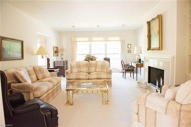 Natural light pours into this spacious living room