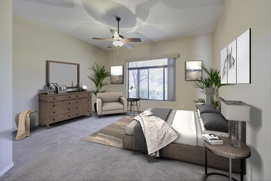 Virtually Staged Master Suite