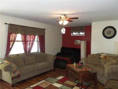 Natural light through the windows in the living ro