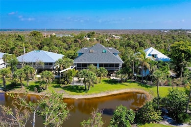 Bird's eye view featuring a water view and a view
