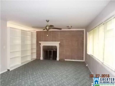 living room with fireplace