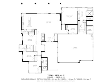 2D Floor Plan for 108 N Arrowhead Ln