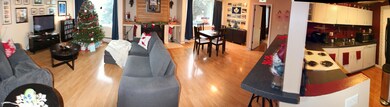 Living Area to Kitchen Panoramic