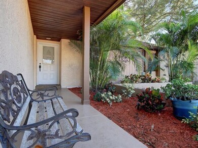 Nice landscaping as you approach the front door.