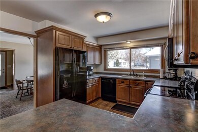 Alternate view of the spacious functional kitchen.