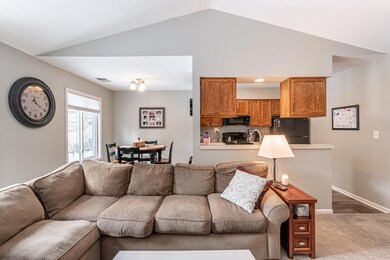 Kitchen & Dining Area from Living Room