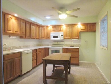 Updated kitchen with plenty of cupboard space!