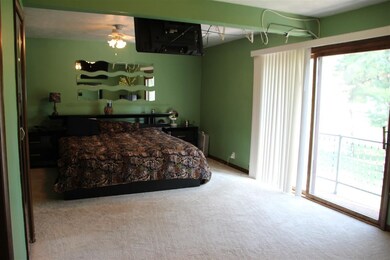 Very spacious master bedroom with glass sliding do