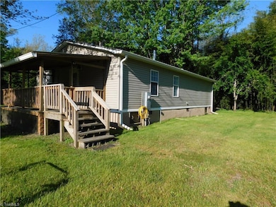 Side porch and back