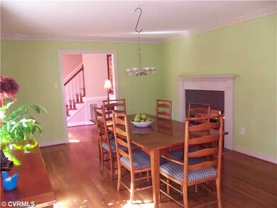 Dining Room - Faux fireplace in formal dining room