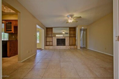 Family room fireplace