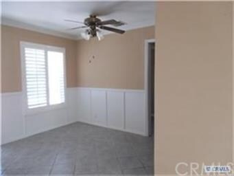 Dining Room with Tile Floor, new paint and ceiling