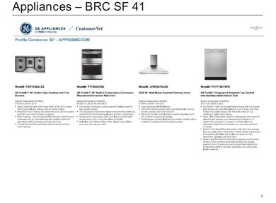 The GE Profile combo oven appliances, specifically