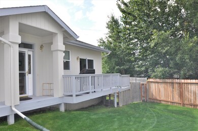 Main entrance with deck