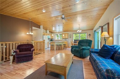 Open layout between your living room, dining room,