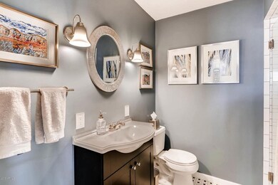 Ample guest bath.