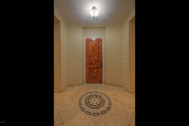 Tile medalion in front entryway