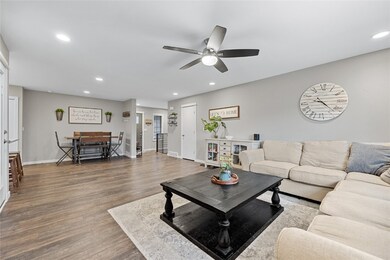 Living Room and Dining Area.