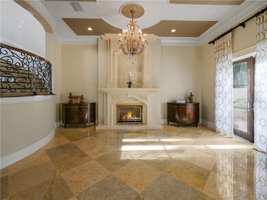 Formal Living room- with a gorgeous chandelier.