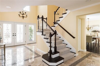 Foyer showing beautiful marble stone flooring!